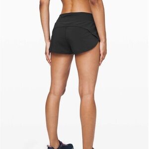 Lululemon Speed Up Low-Rise Lined Short 2.5” - Black